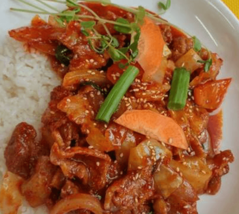 Spicy Pork Rice Bowl