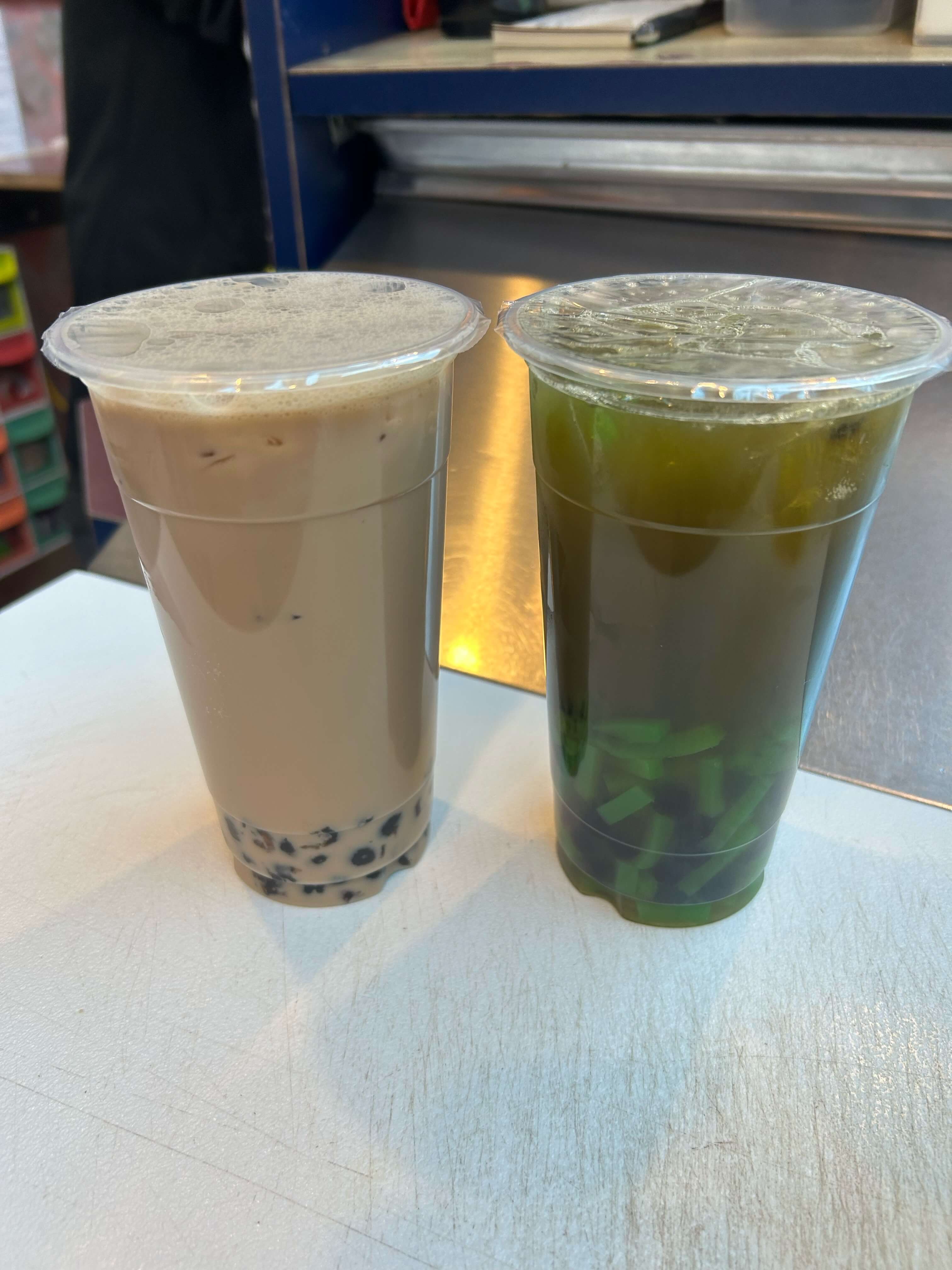 Milk tea with pearls