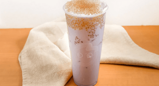Sago taro milk tea