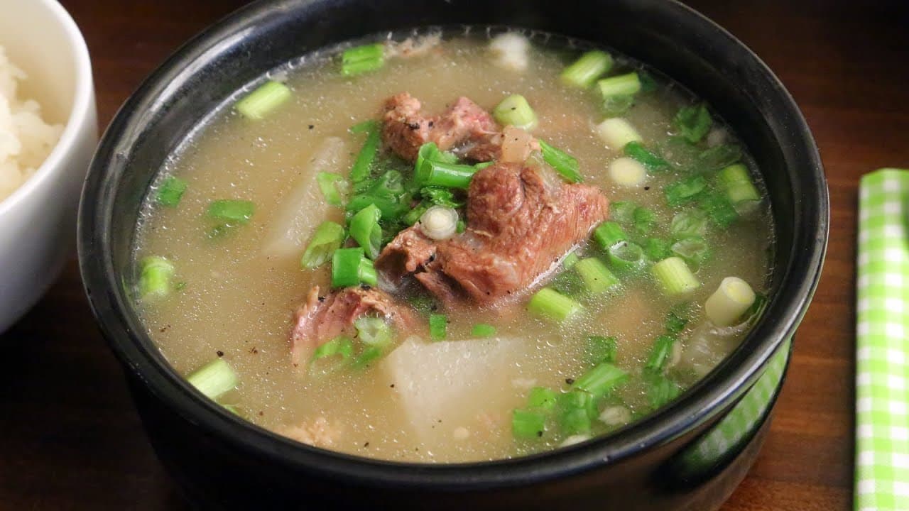 Ox bone soup
