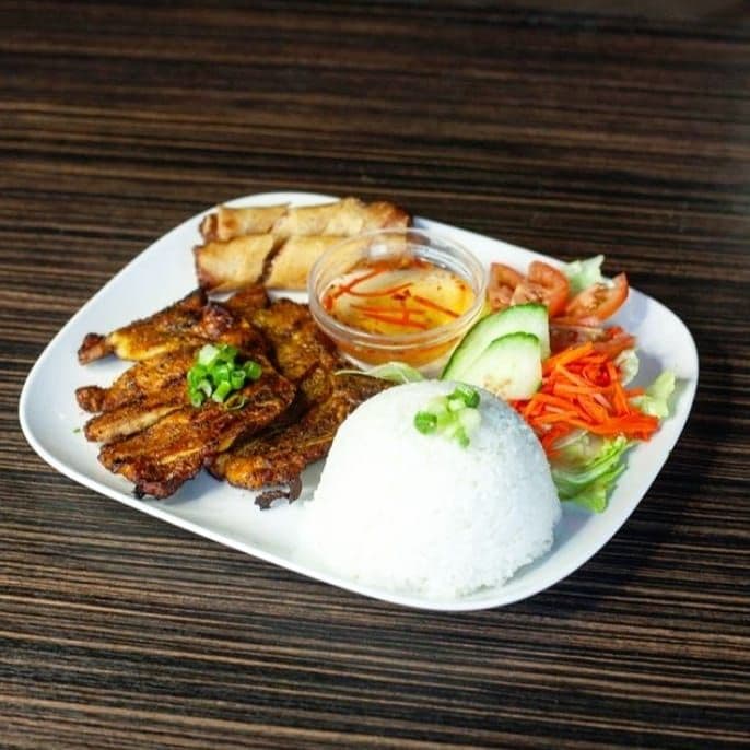 Pork chop and rice combo